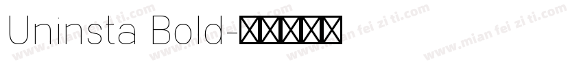 Uninsta Bold字体转换